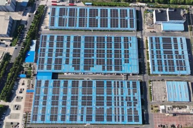 国能泰州鹏翎管业5.584MW分布式光伏项目成功并网